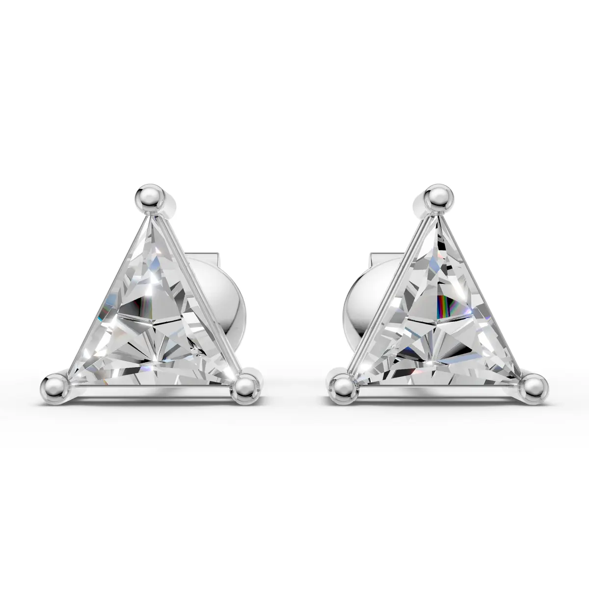 Triangle Diamond Earring